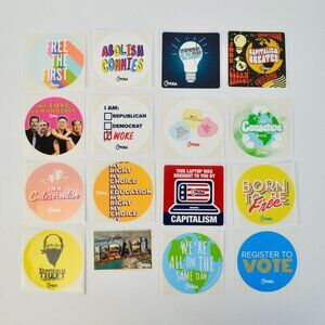 TPUSA Charlie Kirk Stickers Lot of 16 NEW No Duplicates